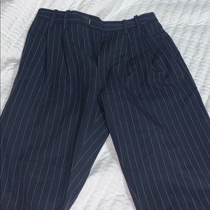 Navy striped pants